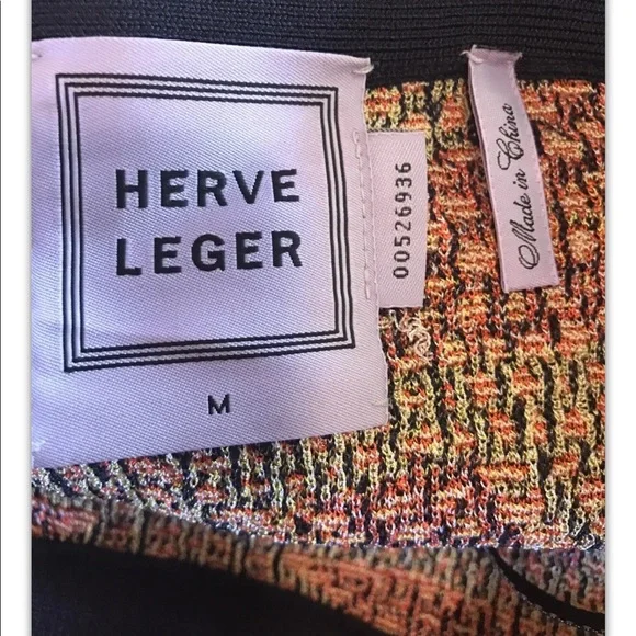 HERVE LEGER OLA JACQUARD SKIRT - M  PRINTED - Picture 6 of 9